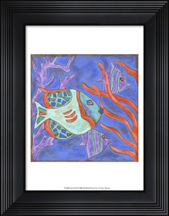Framed Pop Fish II Print