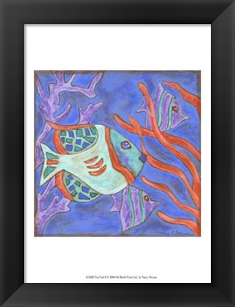 Framed Pop Fish II Print