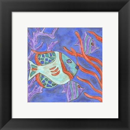 Framed Pop Fish II Print