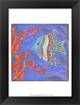 Framed Pop Fish III Print