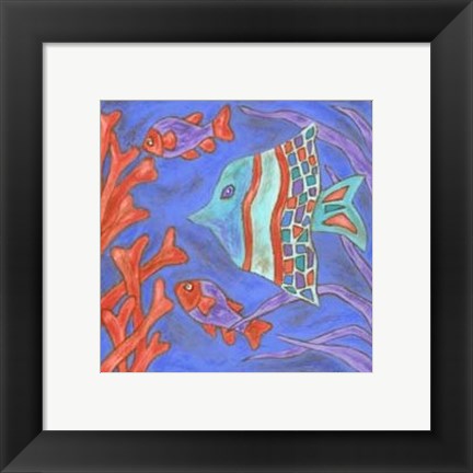 Framed Pop Fish III Print