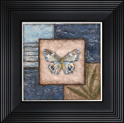 Framed Butterfly Montage II Print
