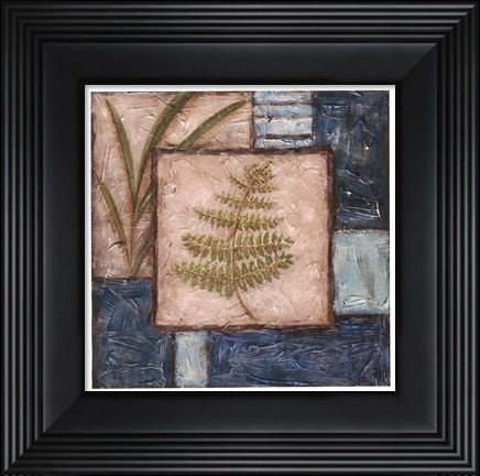 Framed Fern Montage I Print
