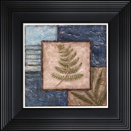Framed Fern Montage II Print