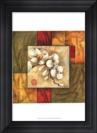 Framed Asian Orchid Montage II Print