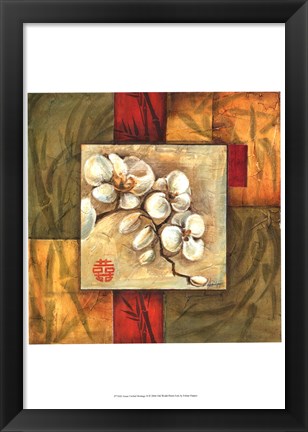 Framed Asian Orchid Montage II Print