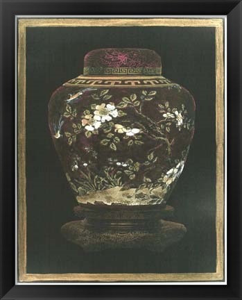 Framed Oriental Ginger Jar I Print