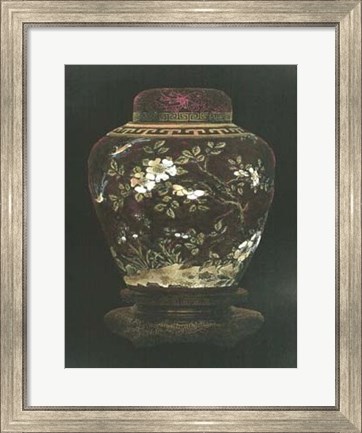 Framed Oriental Ginger Jar I Print