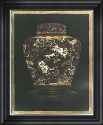 Framed Oriental Ginger Jar II Print
