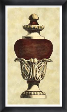 Framed Antique Urn I Print