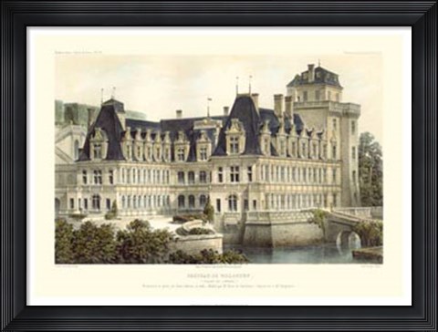 Framed French Chateaux V Print