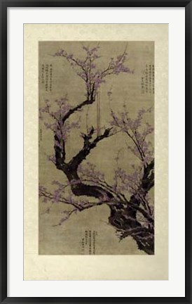 Framed Plum Blossom Tree Print