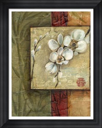Framed Asian Orchids I Print