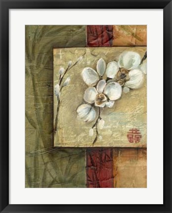 Framed Asian Orchids I Print