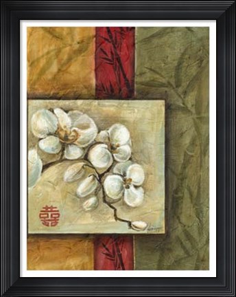 Framed Asian Orchids II Print