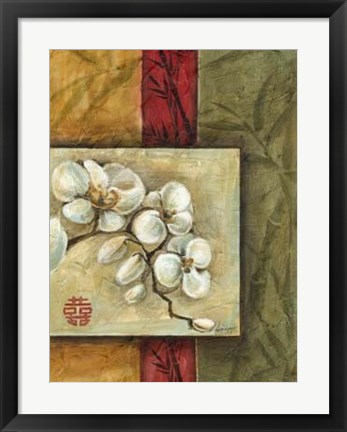 Framed Asian Orchids II Print