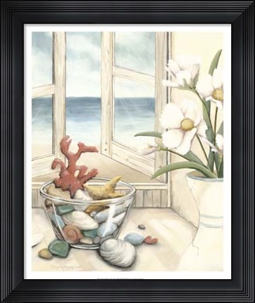 Framed Beach House View II Print