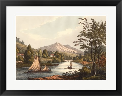 Framed English Countryside II Print