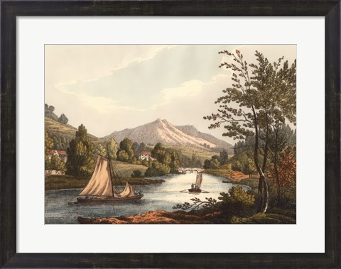 Framed English Countryside II Print