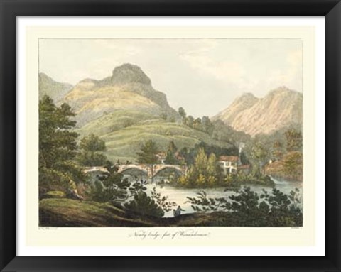 Framed English Countryside III Print