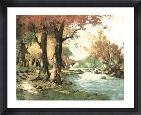 Framed Autumn Landscape I Print