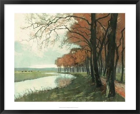 Framed Autumn Landscape II Print