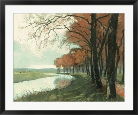 Framed Autumn Landscape II Print