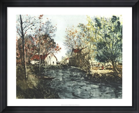 Framed Autumn Landscape III Print