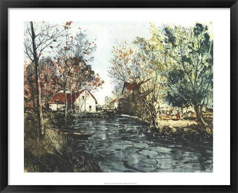 Framed Autumn Landscape III Print