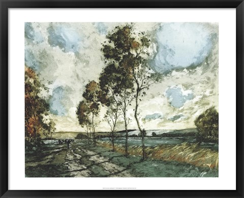 Framed Autumn Landscape IV Print