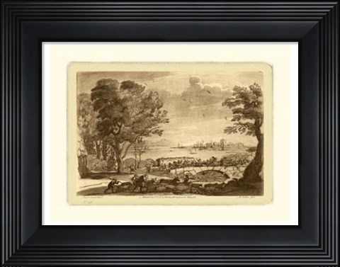 Framed Pastoral Landscape V Print