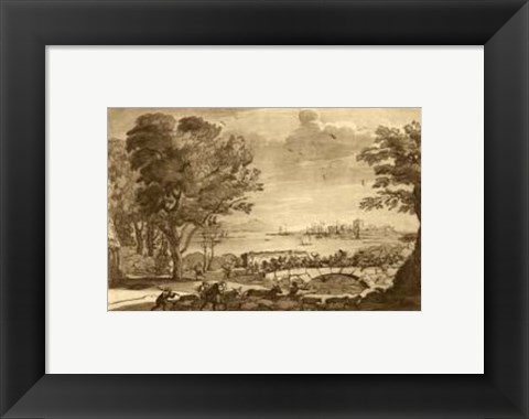 Framed Pastoral Landscape V Print