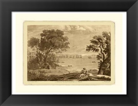 Framed Pastoral Landscape VI Print