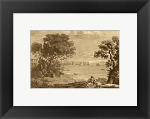 Framed Pastoral Landscape VI Print