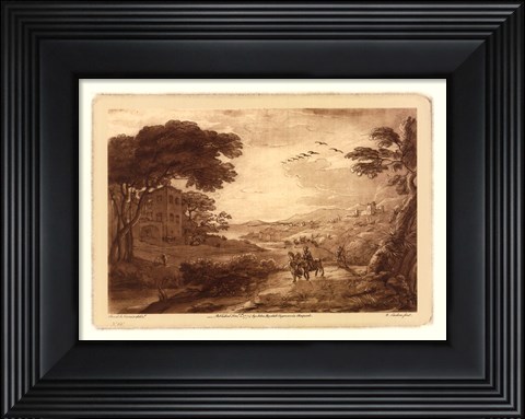 Framed Pastoral Landscape VII Print