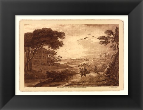 Framed Pastoral Landscape VII Print