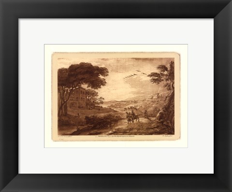 Framed Pastoral Landscape VII Print