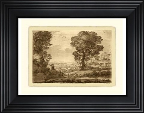 Framed Pastoral Landscape VIII Print