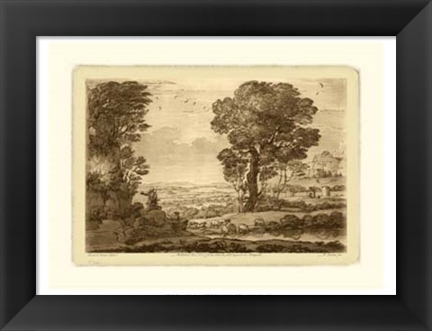 Framed Pastoral Landscape VIII Print