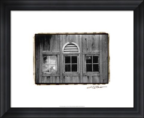 Framed Barn Windows #1 Print