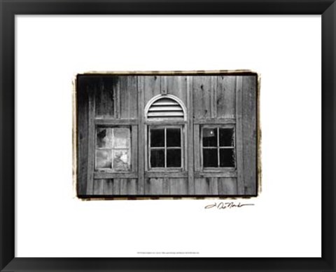 Framed Barn Windows #1 Print