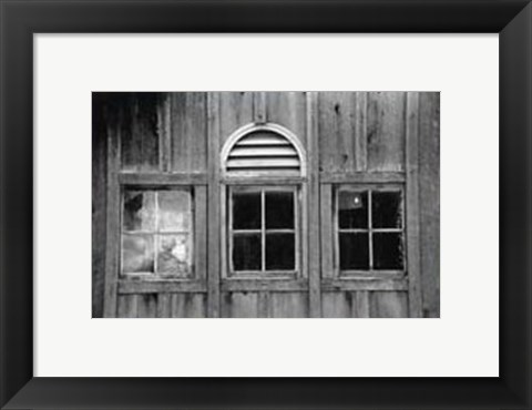 Framed Barn Windows #1 Print