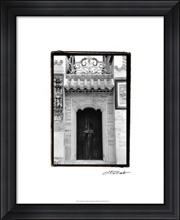 Framed Temple Door Print