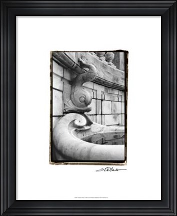 Framed Fountain Fishes Print