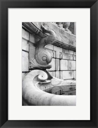 Framed Fountain Fishes Print