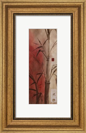 Framed Bamboo Design II Print
