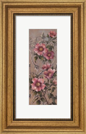 Framed Romantic Garden II Print