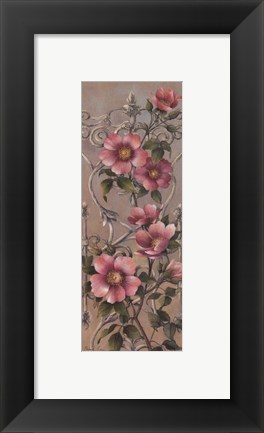 Framed Romantic Garden II Print