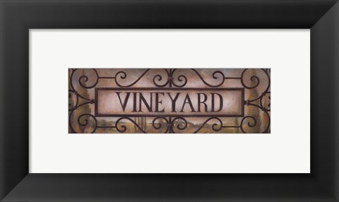 Framed Vineyard Print