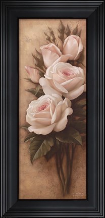 Framed Pink Petals II Print
